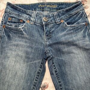 American Eagle Outfitters Authentic  Jeans with Vintage-Inspired Wash